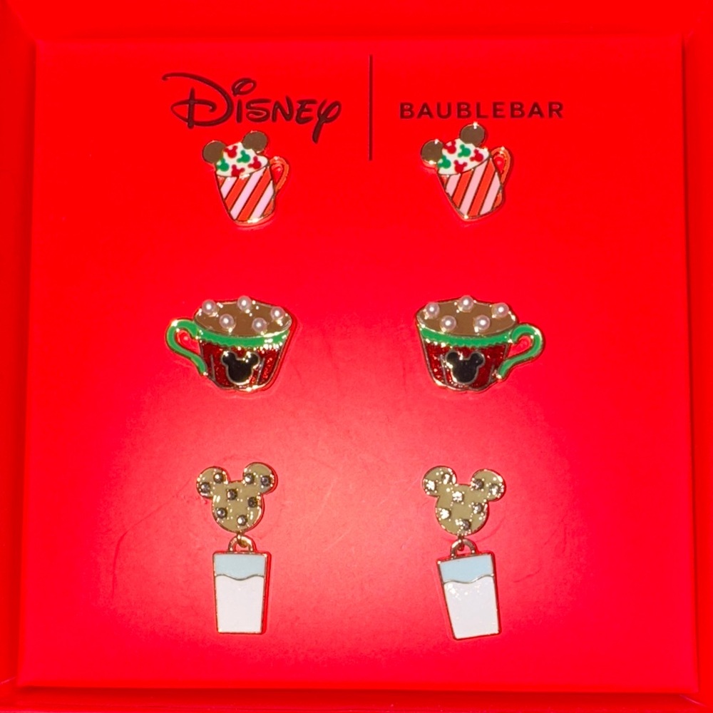 BaubleBar Disney Festive Earrings Set